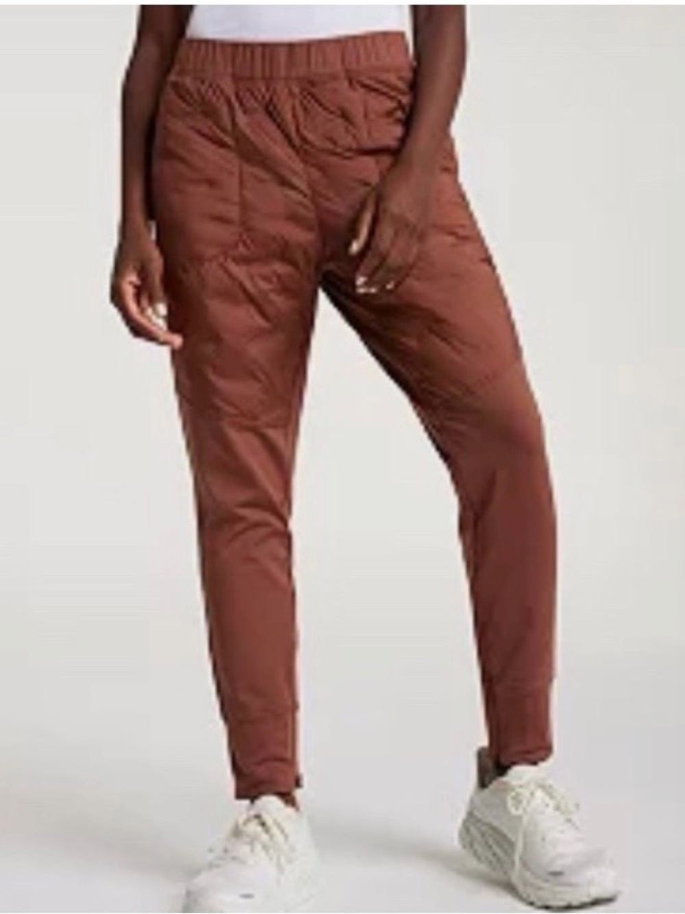 CALIA by Carrie Underwood Quilted Panel Rocky Mountain Brown Joggers